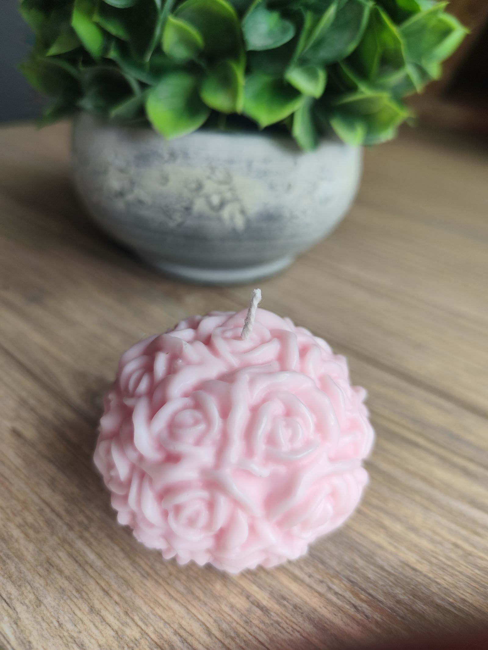 Rose Cloud Candle Small