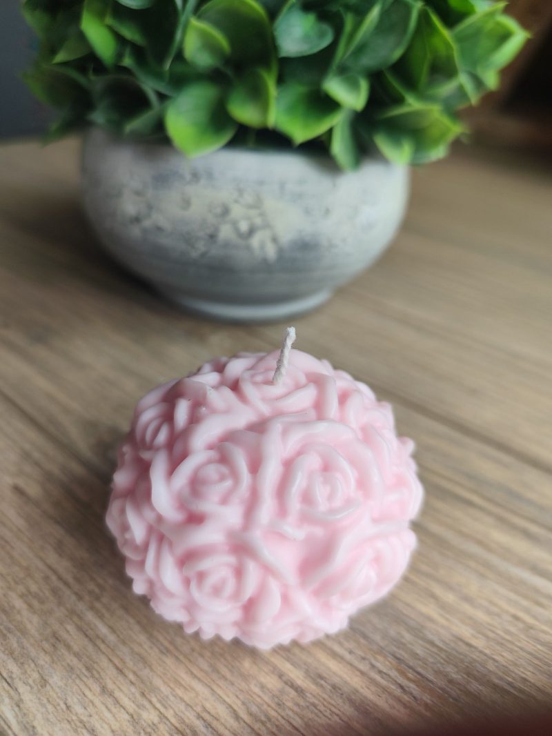 Rose Cloud Candle Small